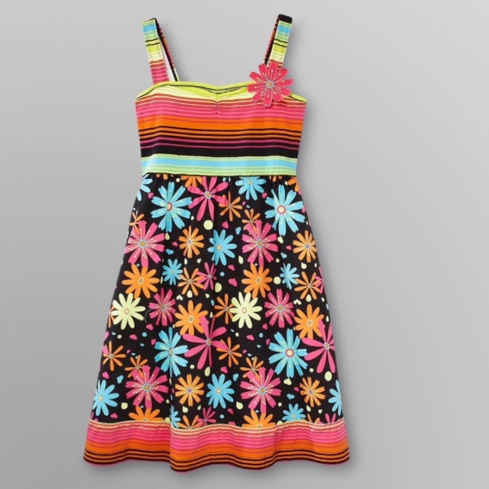 Girls (4 & up) summer dress Cotton Flower